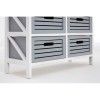 Coral Rustic White and Grey Furniture 6 Drawer Storage Chest 2404022