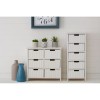 Coral Rustic White Painted Furniture 6 Drawer Storage Chest 2404686