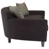 Rania Modern Black Dimity Fabric 3 Seat Sofa 5501486