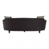 Rania Modern Black Dimity Fabric 3 Seat Sofa 5501486