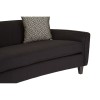 Rania Modern Black Dimity Fabric 3 Seat Sofa 5501486