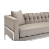 Rena Luxury Grey Velvet Fabric Upholstery 3 Seat Sofa 5501487