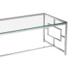 Premier Housewares Allure Chrome & Glass Coffee Table 5502541