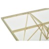 Premier Housewares Allure Gold & Clear Glass Spike Coffee Table 5502555