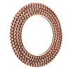 Templar Copper Finish Iron and Mirrored Glass Round Wall Mirror