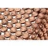 Templar Copper Finish Iron Round Beaded Coffee Table