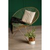 Templar Gold Finish Iron Chair with Hairpin Legs