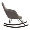 Kolding Dark Grey Faux Leather and Metal Chair 5501203