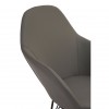Kolding Dark Grey Faux Leather and Metal Chair 5501203