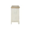 Hendra Weathered White Furniture Cabinet With 6 Willow Baskets