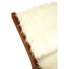 Mallani Bohemian Furniture Faux Fur Angled Chair 5502002