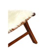 Mallani Bohemian Furniture Faux Fur Angled Chair 5502002