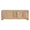 Mallani Bohemian Furniture Mango Wood Leather Media Unit 5502354