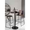 Dalston Vintage Mocha Faux Leather and Metal Bar Stool 5501217