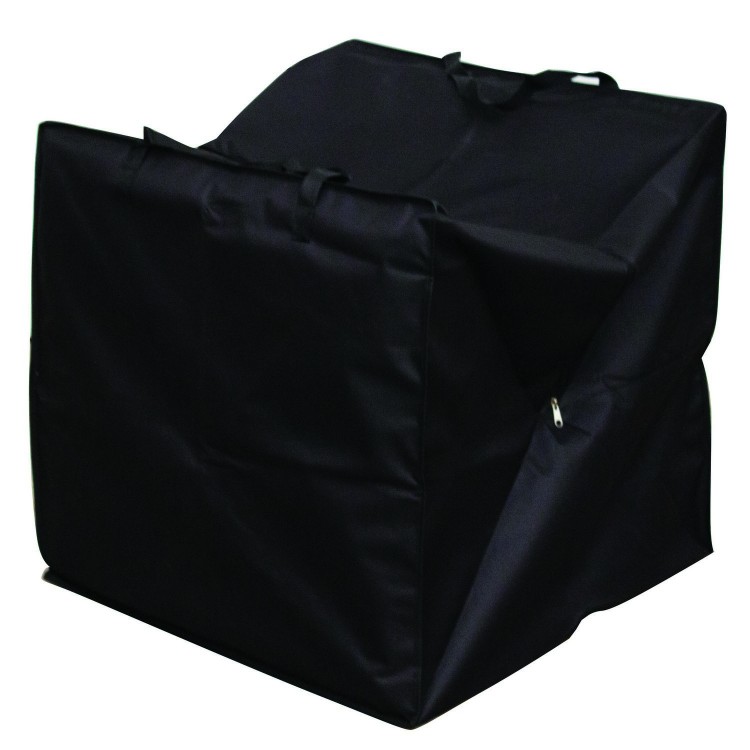 Royalcraft Garden Heavy Duty Polyester Medium Cushion Storage Box Cover in Black
