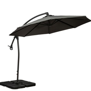 Royalcraft Garden Grey 3m Deluxe Pedal Operated Rotational Cantilever Parasol Royalcraft Garden Grey 3m Deluxe Pedal Operated Rotational Cantilever Parasol