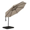 Royalcraft Garden Ivory 3m Deluxe Pedal Operated Rotational Cantilever Parasol