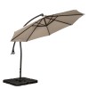 Royalcraft Garden Ivory 3m Deluxe Pedal Operated Rotational Cantilever Parasol