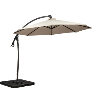Royalcraft Garden Ivory 3m Deluxe Pedal Operated Rotational Cantilever Parasol Royalcraft Garden Ivory 3m Deluxe Pedal Operated Rotational Cantilever Parasol