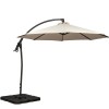 Royalcraft Garden Ivory 3m Deluxe Pedal Operated Rotational Cantilever Parasol