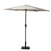 Royalcraft Garden Ivory 2.5m Crank and Tilt Parasol Powder Coated Pole