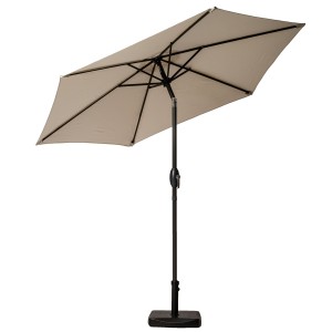 Royalcraft Garden Ivory 2.5m Crank and Tilt Parasol Powder Coated Pole