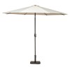 Royalcraft Garden Ivory 3m Crank and Tilt Parasol Powder Coated Pole