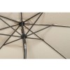 Royalcraft Garden Ivory 3m Crank and Tilt Parasol Powder Coated Pole