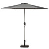 Royalcraft Garden Grey 2.5m Crank and Tilt Parasol