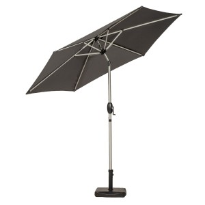 Royalcraft Garden Grey 2.5m Crank and Tilt Parasol