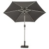 Royalcraft Garden Grey 2.5m Crank and Tilt Parasol