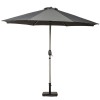 Royalcraft Garden Grey 3m Crank and Tilt Parasol