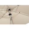 Royalcraft Garden Ivory 2.5m Crank and Tilt Parasol Brushed Aluminium Pole