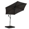 Royalcraft Grey 3m Standard Cantilever Over Hanging Parasol