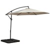 Royalcraft Garden Ivory 3m Standard Cantilever Over Hanging Powder Coated Parasol