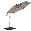 Royalcraft Garden Ivory 3m Standard Cantilever Over Hanging Powder Coated Parasol