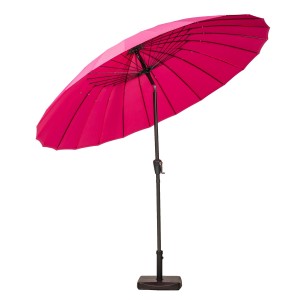 Royalcraft Garden Pink 2.7m Crank and Tilt Shanghai Parasol