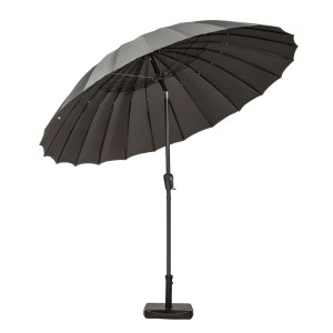 Royalcraft Garden Grey 2.7m Crank and Tilt Shanghai Parasol