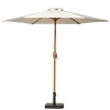 Royalcraft Garden Ivory 2.5m Woodlook Crank and Tilt Parasol