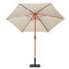 Royalcraft Garden Ivory 2.5m Woodlook Crank and Tilt Parasol