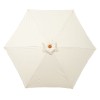 Royalcraft Garden Ivory 2.5m Woodlook Crank and Tilt Parasol