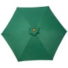 Royalcraft Garden Green 2.5m Woodlook Crank and Tilt Parasol