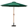 Royalcraft Garden Green 3m Woodlook Crank and Tilt Parasol