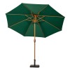 Royalcraft Garden Green 3m Woodlook Crank and Tilt Parasol