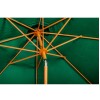 Royalcraft Garden Green 3m Woodlook Crank and Tilt Parasol