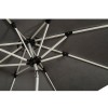 Royalcraft Garden Grey 2.7m Crank and Tilt LED Strip Parasol