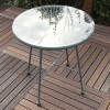 Royalcraft Metal Garden Furniture Monaco Grey Emerald Egg Chair Set