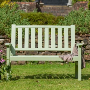 Royalcraft Garden Furniture Wooden Porto Green 2 Seater Bench Homestead
