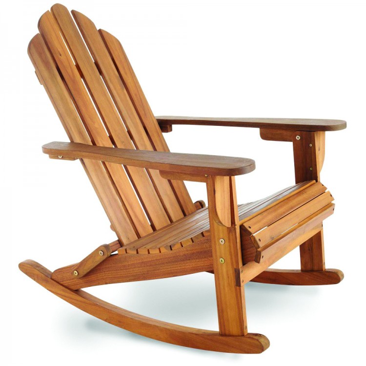 Royalcraft Garden Furniture Wooden Vermont Rocking Adirondack Chair