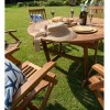 Royalcraft Garden Turnbury Wooden 6 Seater Extending Table Dining Set